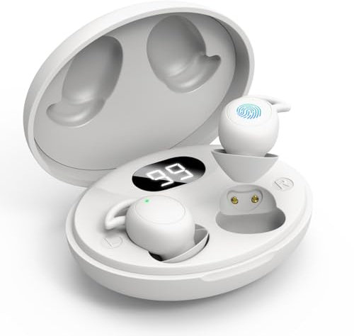 Wnqou Mini Wireless Sleep Earbuds, Bluetooth 5.3 Small Noise Cancellation Sleeping Earphones for Side Sleepers Small Ears Canal,Discreet in-Ear Tiny headphones,3D Stereo Sound Noise Cancelling