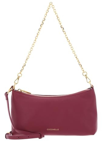 Coccinelle Leder Umhängetasche Schultertasche Aura Mini Bag Grained Leather