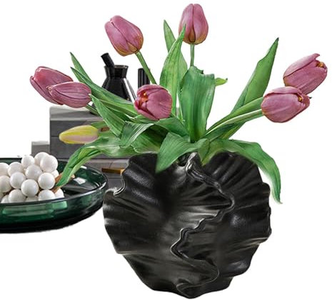 Korallenblumenvase, Korallenvase | Moderne Blumenvase aus Keramik | Boho-Blumenvasen, Heimdekoration, Skulpturenarbeit für Couchtisch, Bücherregal, Wohnzimmer