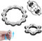3 Stück Stressabbau Spielzeug, Stressabbau Kette, Unendliche Flip Chain, Flippy Chain Game Set, Fidget Toys Fahrradketten , Zum Abbau von Spannungen und Stress für Kinder mit ADHS, Stressabbaukette