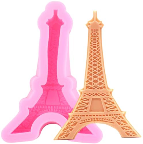 XMOLDNMS Silikonform Mit Eiffelturm Von Paris, Schokoladen-Fondant-Form Für Kuchendekoration, Cupcake-Topper, Blütenpaste, Süßigkeiten, Polymer-Ton