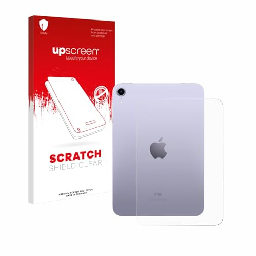 upscreen Schutzfolie für Apple iPad Mini 7 2024 | (Rückseite) Transparenter Displayschutz Made in Germany Kristall-Klar Kratzschutz Anti-Fingerprint
