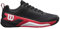 Wilson Men's Rush PRO 4.5 Clay Tennis Shoe, Black/Infrared/White, 8 UK