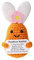 TOYMIS Positiver Hase, Emotionale Unterstützung Häkeln Hase Gehäkelte Tiere für Inspirierendes Geschenk Zuhause Büro Dekor Oster Festliches Geschenk