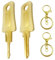Chiave per bagaglio universale - Lucchetto a combinazione compatibile con TSA 002/007, chiave da viaggio multifunzione con 2 portachiavi