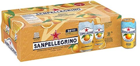 San Pellegrino Sanpellgrino Sparkling Fruit Getränke, Aranciata/Orange (insgesamt 24 Stück)
