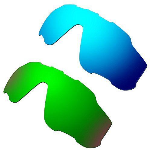 HKUCO Plus Mens Replacement Lenses For Oakley Jawbreaker - 2 pair