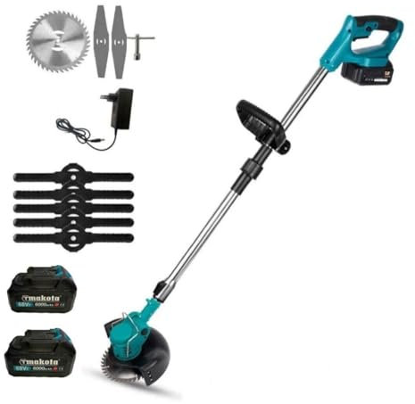 DECESPUGLIATORE ELETTRICO A BATTERIA LITIO 68Vf TAGLIAERBA TAGLIABORDI RASAERBA.