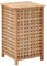 vidaXL Walnussholz Massiv Wäschekorb mit Deckel Wäschesammler Wäschebox Wäschetonne Wäschetruhe Wäschesack Bad Schlafzimmer 39x39x65cm Natur