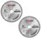 Saxton TCT Circular Wood Mitre Saw Blades 210mm x 40 & 80T x 25.4mm Bore fits Evolution Rage Saws (Pack of 2)