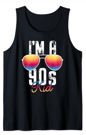 90er Jahre Party Outfit I'm a 90s Kid Retro Farben Tank Top