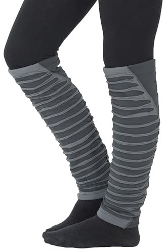 PUREWONDER Damen Stulpen Beinstulpen Beinwärmer Modell Nr. 2 Grau