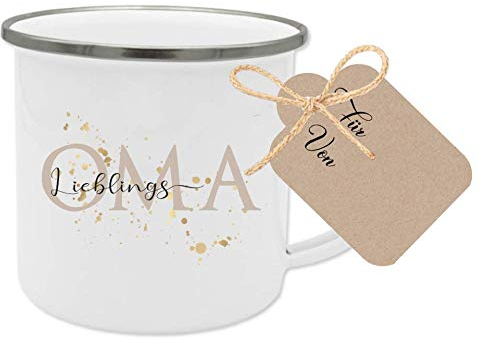 Manufaktur Liebevoll Tasse „Lieblingsoma - Besonderes Geschenk für die Oma - Geschenkidee als Dankeschön, zum Geburtstag u.v.m.