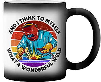 Retro And I think to myself what a wonderful weld Hot rods worldwide Black Magic Tasse Mug