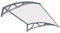 WUZMING Haustürvordach Outdoor Türdach Überdachung Polycarbonat Regenschutz Fenster Garten Vorbau Schutz Für Tür Fenster Überdachung Sonne Regenschutz (Color : Clear, Size : 100x60cm)