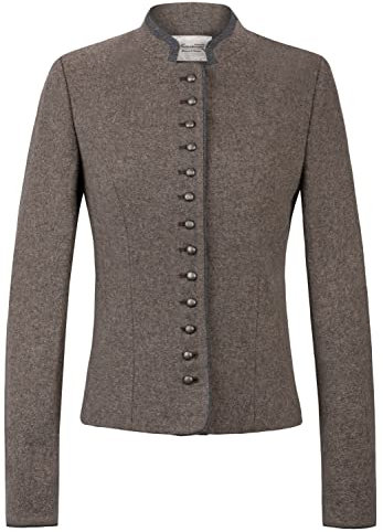 Heimatgwand Veste traditionnelle Elisabeth pour femme (1 pièce), Noisette ardoise, 40