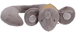 Sterntaler Baby Unisex Nackenstütze Baby Nackenstütze L Elefant Eddy - Nackenkissen, Kopfstütze, Nackenhörnchen - grau