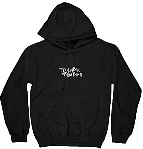 Iron Maiden Hoodie Number of The Beast One Colour Official Mens Black Pullover
