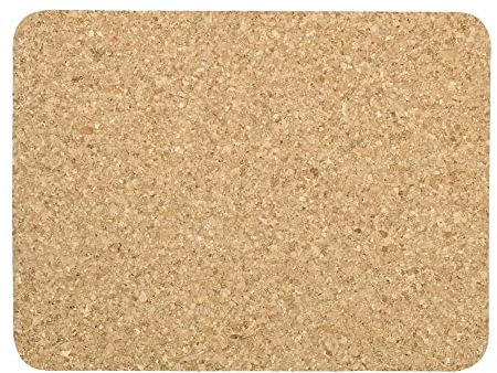 Posavasos para Platos Llanos, manteles Individuales para Cocina, Mesa de Comedor, tapete de Corcho, aísla el Calor, Absorbe la Humedad, Antideslizante, Juego de 4 Unidades, 290 x 220 x 3 mm