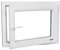 Fenster - Kunststofffenster Weiss BxH 900x400 mm - Garagenfenster/Gartenhausfenster/Kellerfenster 90x40 cm 2-fach Verglast - Din Rechts - Funktion Dreh Kipp