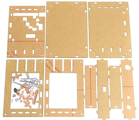 Acrilico Fai-da-Te Trasparente per Custodia per Custodia per oscilloscopio Digitale TFT DSO138 da 2,4 Ki