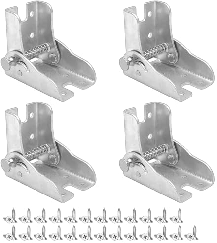 4PCS Charnières Pied Table Rabattable à 90 Degrés avec Serrure Ferrure pour Rabat de Table Convient à Toutes Sortes de Meubles Pliants