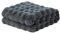 Fudaiki Kunstfell Kuscheldecke Karierte Decke Weiche Decke Warm Leichte Fleece Decke Überwurf für Sofa Sessel Schlafzimmer Fleecedecke 130x160cm Dunkelgrau