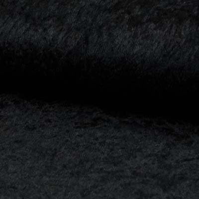 Pannesamt Meterware | 1 Meter | 26 Farben | Brilliant Samt | 145 cm breit | Stoff | Velour (Schwarz)