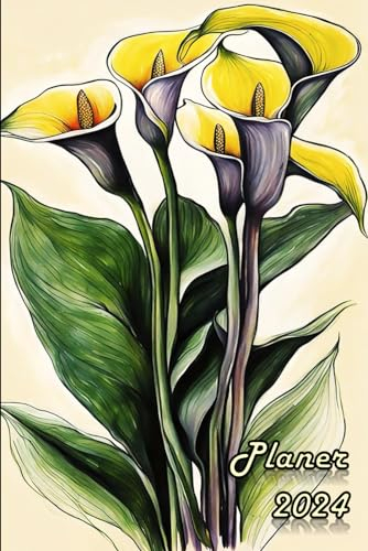 Taschenkalender 2024 Blumen: Gewohnheitstracking, Zielen, Budgets, Erinnerungen & Mehr. Kalender 2024mit Blumen - Buchkalender Terminplaner 2024 ... Tolle Geschenkidee für Freunde & Familie.