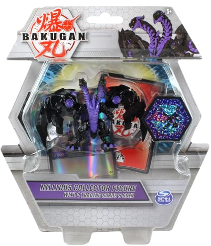 BAKUGAN Sammelfiguren mit 2 Sammelkarten & Sammlermünze - Nillious Purple