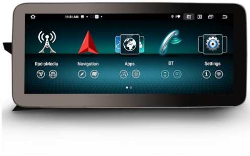 12,3 Qualcomm 8 Núcleos 8GB+128GB Android 14 Radio Coche Estéreo para Mercedes Benz Clase C W204 S204 2011-2014 NTG 4.5 Navegador CarPlay Android Auto Dab+ WiFi 4G Bluetooth 5.1 CANbus COMAND 2K IPS