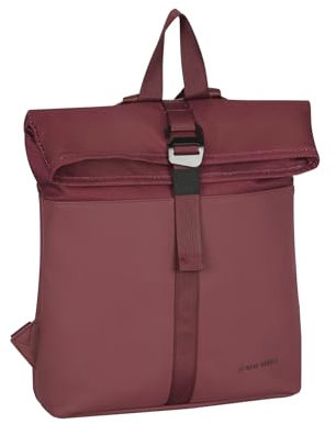 New Rebels Bruce Los Angeles Burgundy 7L Rolltop Rucksack Wasserabweissend