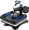 VEVOR Hitzepresse, 38 x 38 cm schnelles Aufheizen, 360° Schwenkbarer digitaler Sublimations-T-Shirt-Vinyl-Transferdrucker mit Verbrühschutzoberfläche, Canvas-Tasche, Banner, Kissen, Blau