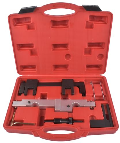 Bisenya Nockenwellenversteller Nockenwelle Steuerkette Wechsel Motor Werkzeug Arretierwerkzeug Satz Kompatibel mit N43 116i 118i 316i 318i 320i 520i Einstellwerkzeug Zahnriemen Werkzeug