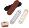 4 Stück Taschenboden, Taschenboden zum Häkeln, Taschenboden PU Leder, Tasche Bodenformer, Kunstleder Boden, Tasche Häkeln Mit Löchern, für Handtasche, Schultertasche, DIY-Zubehör (18*5cm)