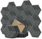 Hexagon Akustikplatten selbstklebend 12 Stücke, SHJADE Schallabsorber Schallschutz mit Hochdichte Wandfliesen Schall Dämmung für Studio, Büro, Akustische Behandlung und Wanddekoration (Silber-Grau)
