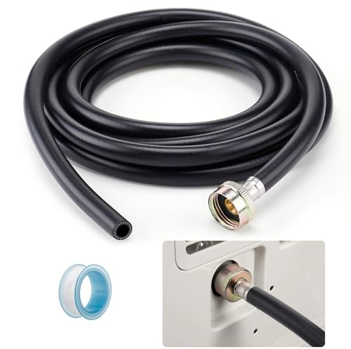 Leakproof Dehumidifier Drain Hose 3/4 FHT - 12 FT Thickened Dehumidifier Hose with Rustproof Durable Connector, No Kink and Easily Coilable, Fits for Most of Dehumidifiers