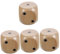 BESTonZON 4 Stück große Würfel taschenspiele Pocket Game familienspiel boardgame Tisch Spiele dice Set Spielwürfel aus Holz Partyzubehör Spielwürfel Requisiten Würfel-Layouts Spiellehrwürfel