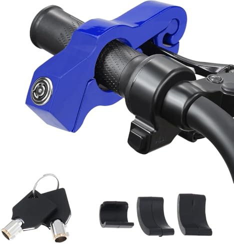 Robusto Lucchetto Per Moto, Lucchetto Per Leva Del Freno Moto In 1 Pezzo, Lucchetto Universale Per Moto, Lucchetto Per Manubrio Per Moto Regolabile In Alluminio Cnc, Per Biciclette, Scooter, Moto, Atv