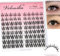 Veleasha Manga Lash Clusters 80PCS Anime Eyelash Clusters C Curl Spiky Cluster Lashes 8-16MIX Natural Lashes Cluster Eyelash Extensions DIY at home pestañas postizas(Begonia C-10-14MIX)