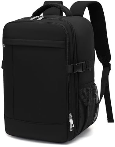 Handgepäck Rucksack 40x20x25 für Ryanair Rucksack Handgepäck Flugzeug mit Durchleitung 45 x 36 x 20 Tasche Reiserucksack Klein mit Eine Diebstahlsichere Backpack für Herren Damen, 14 Zoll Laptop