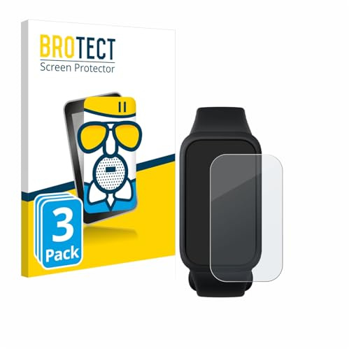 BROTECT Schutzglas für Xiaomi Smart Band 9 Active | 3 Stück Entspiegelnder Displayschutz Made in Germany Schutzfolie Matt Kratzfest 9H Anti-Fingerprint Einfache Montage