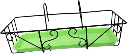 HANABASS 1satz Hängender Blumentopf Mit Ablage Wandmontierter Pflanzbehälter Für Balkon Fensterbank Und Innenräume Robuste Und Kunststoffkonstruktion Für Langlebige Dekoration