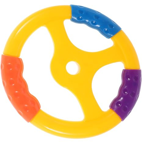 BESTonZON Kinderlenkrad aus Robustem Kleines Lenkrad für Kinderfahrzeuge Einfach zu Montierendes Buntes Lenkrad für Spielzeugautos Schaukelwagen Langlebig und Sicher