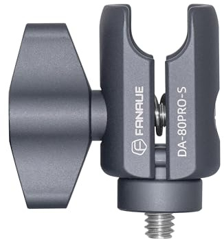 FANAUE Single Socket Arm with 1/4-20 Thread,17mm RAM Mount B Size Adapters, Aluminum Alloy Clamp for 0.66 inch Ball Head,Fits Bicycle, Motorcycle, Car Phone Holder