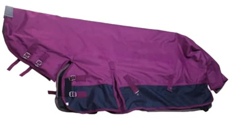 Gralara Coperta Invernale per Cavalli, 600D, Calda, Spessa, Impermeabile, per Cavalli, Protezione Equestre, Rosa Rossa XL