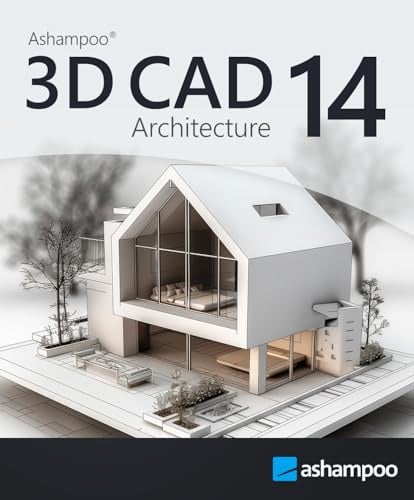 Ashampoo 3D CAD Architecture 14 – Leistungsstarke 2D/3D-CAD-Software für Hausplanung, Grundrisse und Architekturdesign | 1 Gerät | 1 Benutzer | PC Aktivierungscode per Product Key Card