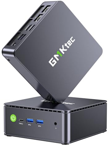 GMKtec Mini PC Dual 2.5G Nic G11 AMD Ryzen Embedded R2514 (Beats 4300U/3500U/N150), 16GB DDR4 (Doble Canal) 256GB PCIe 3.0 M.2 SSD, Mini Computer con Pantalla Triple/2*USB3.2 10 Gbps/WiFi 6E/BT5.2