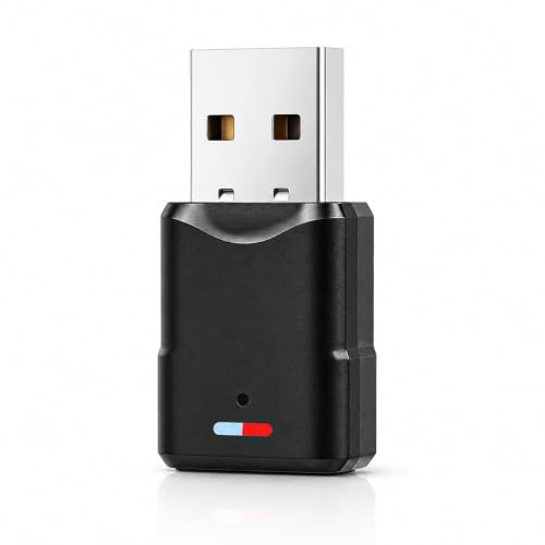Eltichorix USB Bluetooth 5.3 Adapter Bluetooth Dongle | Kabelloser Audio-Adapter für Gaming/Streaming. Plug & Play, 20 m Reichweite. Nur Audio, kein Mikrofon. Für PC/PS4/PS5/Switch