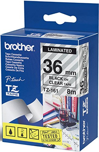 Brother TZ111 Schriftbandkassetten 6mm transp/schwarz